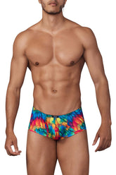 Boxer en microfibre imprimé Xtremen 91147 Couleur poisson arc-en-ciel